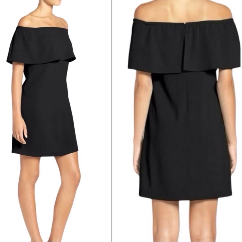 Chandler Henry Black Off the Shoulder Dress Size M - Picture 2 of 6